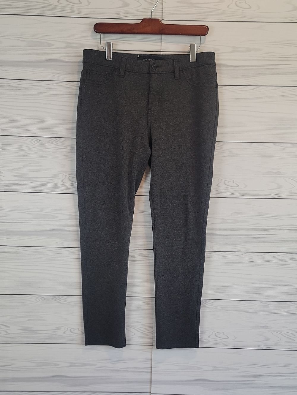 Calvin Klein  Dark Gray Slim Fit Dress Pants Womens Size 12
